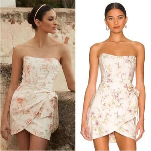 V. Chapman Nasturtium mini strapless dress NWT size 16